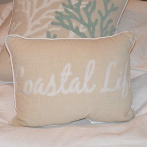KAS Seneca "Coastal Life" Throw Pillow